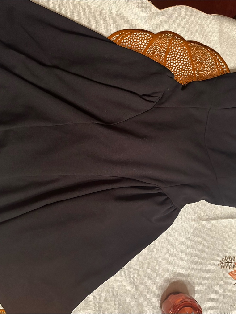 Bardot Black Long-Sleeve Fit & Flare Dress